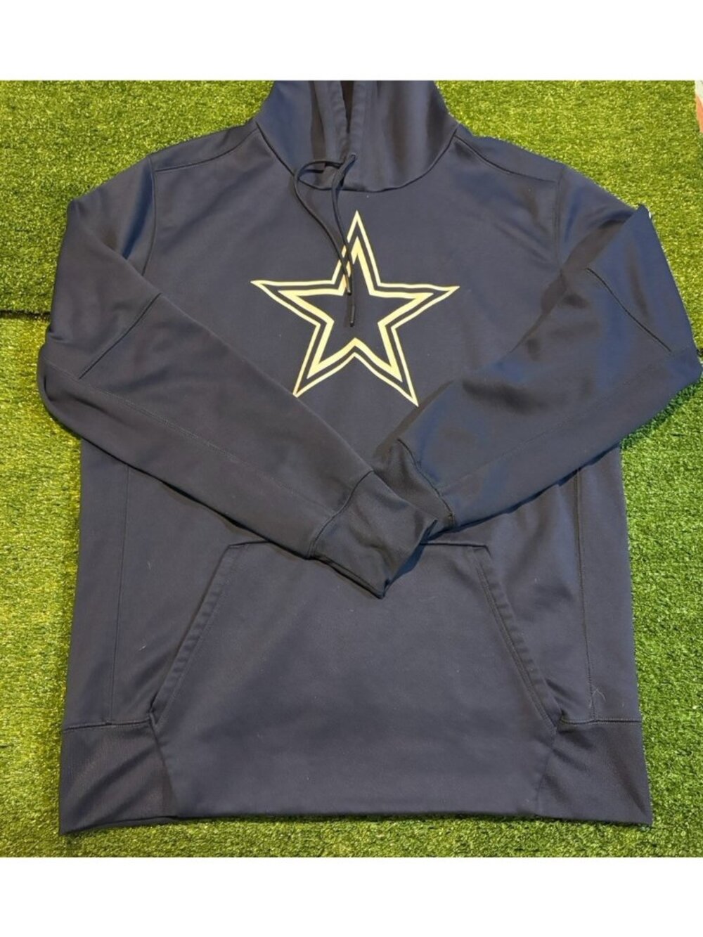 Dallas Cowboys hoodie mens large blue nike sweatshirt pullover fleece football